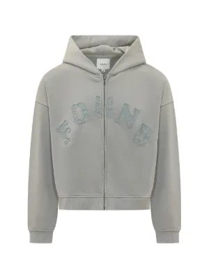 GLOWNY G Classic Essential ribbed-knit zip-up Hoodie | Grey | FARFETCH