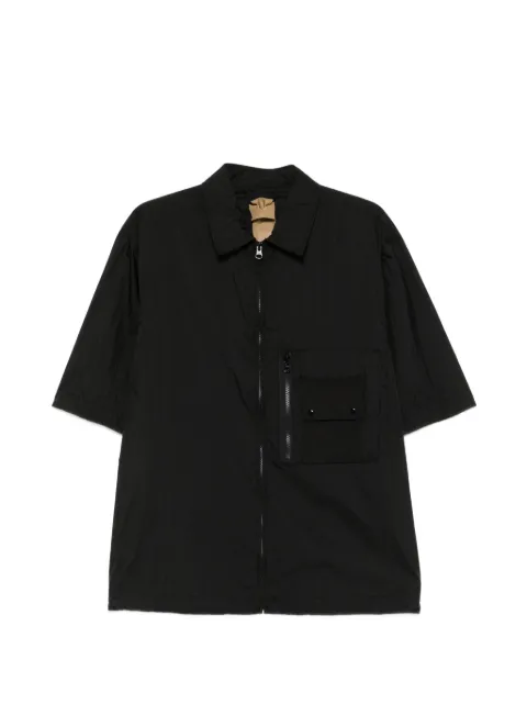 Ten C Mid Layer zip-up pocket-detail shirt