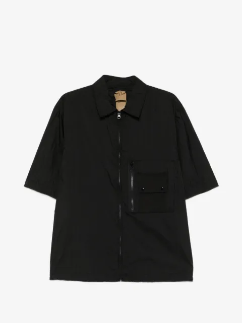 Ten C Mid Layer zip-up pocket-detail shirt