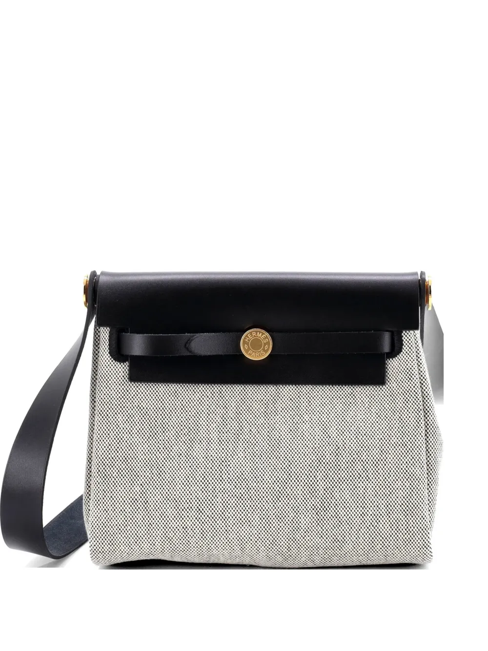 Hermès Pre-Owned Herbag Zip Toile and Leather 20 shoulder bag - Nero