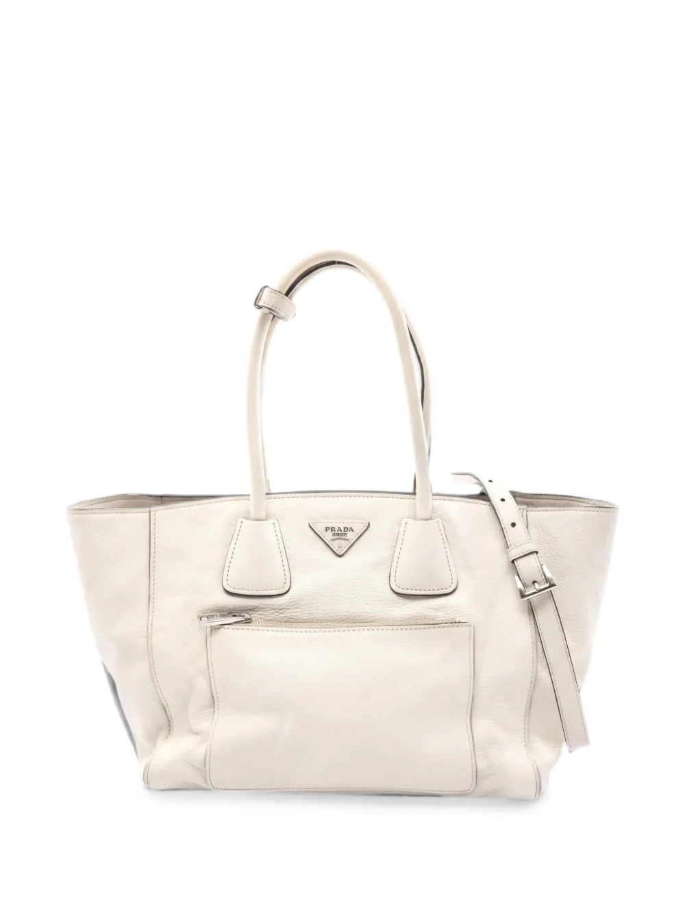 Prada Pre-Owned Borsa a mano in pelle anni 2000 - Toni neutri