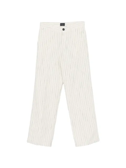 Fay Kids pantalones con rayas diplomáticas estampadas