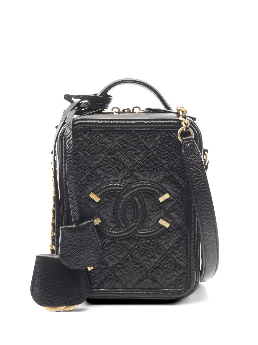 CHANEL Pre-Owned 2019 CC Filigree shoulder bag - Black