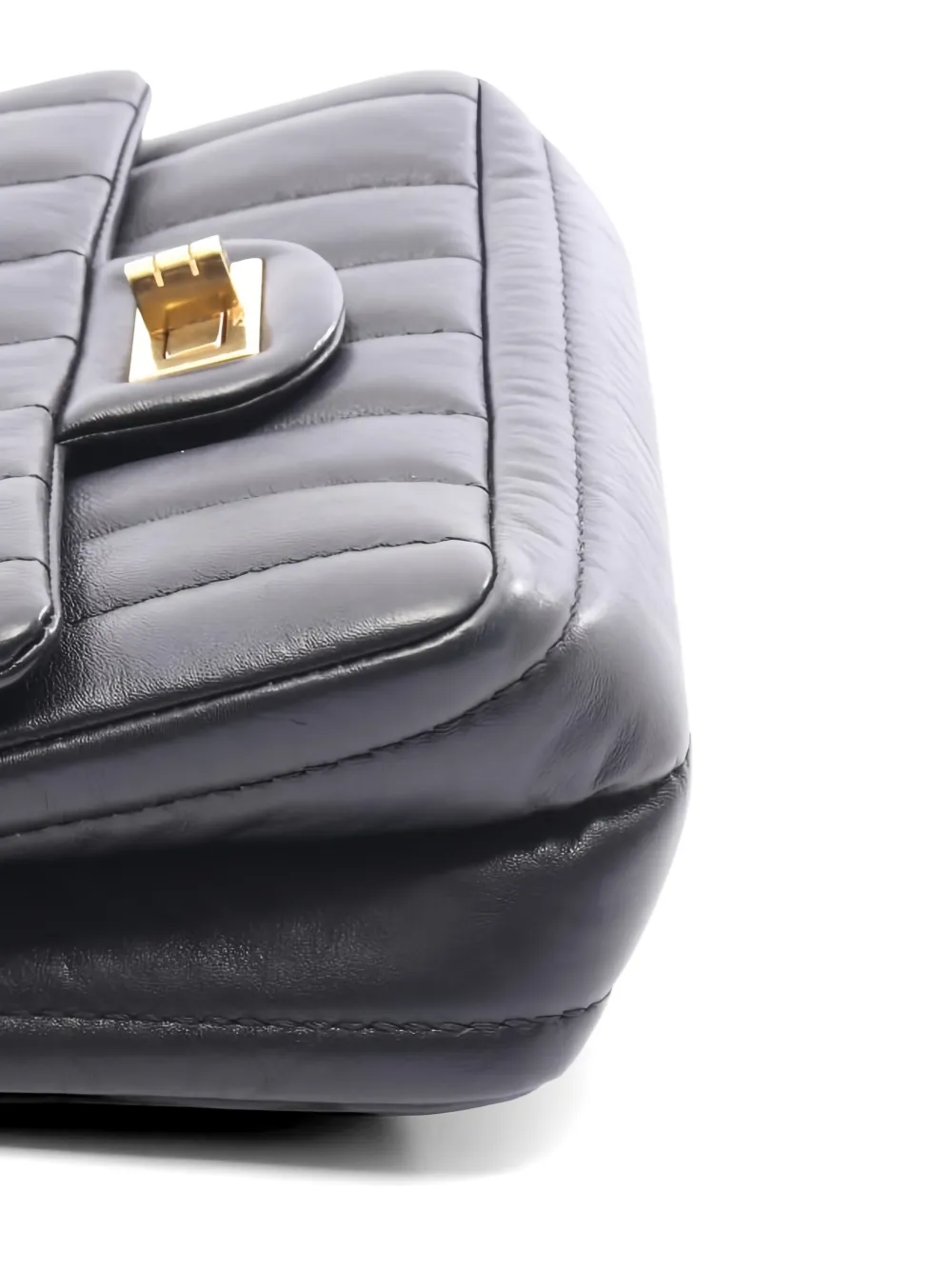 Chanel Pre-owned 2021s 2.55 Double Chain Shoulder Bag in Blue, view 3