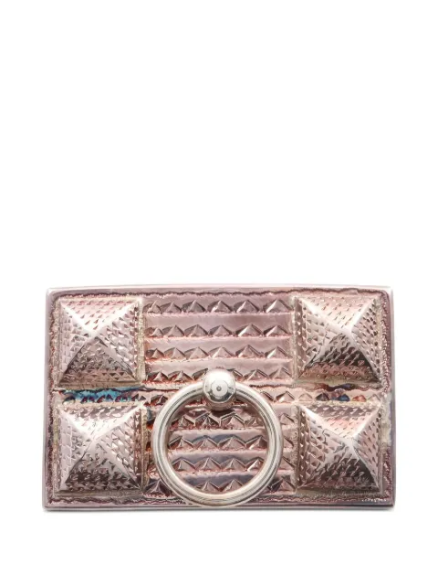 Hermès Pre-Owned Corridian pyramid-stud belt buckle