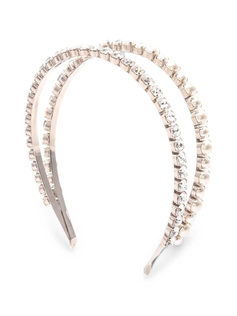 Miu Miu Pre-Owned Cerchietto con perline anni 2010 - Argento