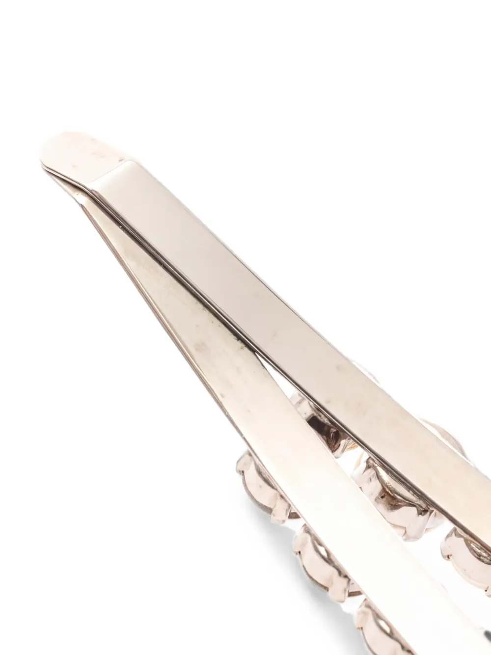 Miu Miu Pre-owned 2010s Rhinestone-embellished Headband in Silver, view 3