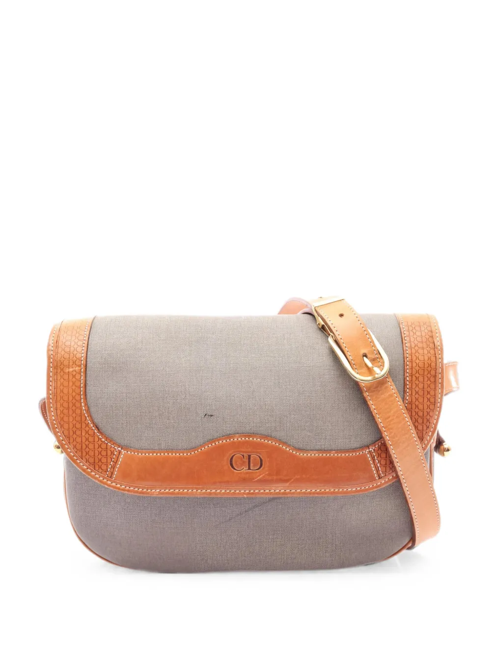 Christian Dior Pre-Owned Borsa a spalla con logo CD anni 2000 - Grigio