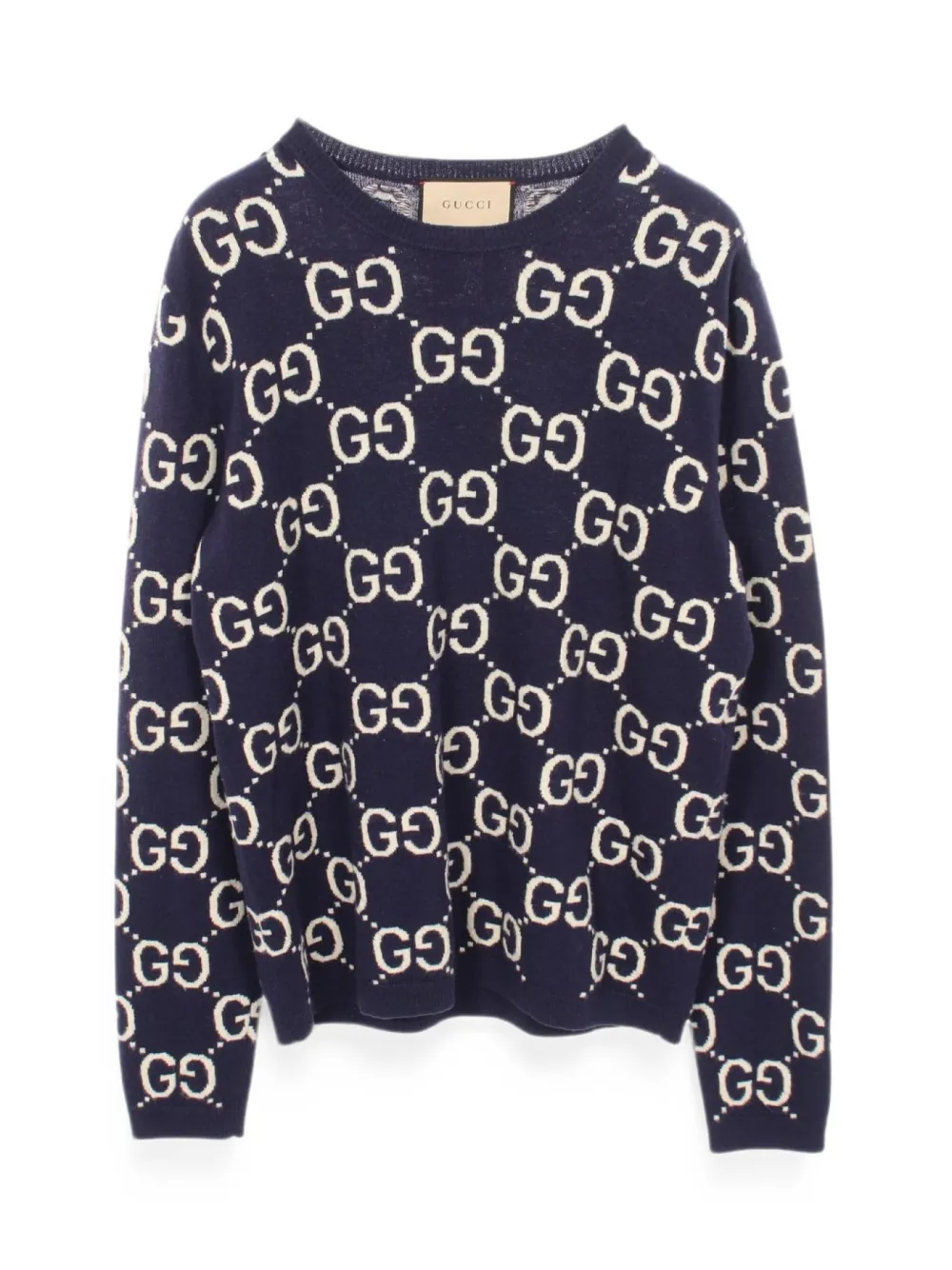 Gucci Pre-Owned 2010s GG-jacquard sweater - Blau