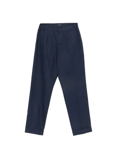Fay Kids pantalones con pliegues y dobladillo vuelto