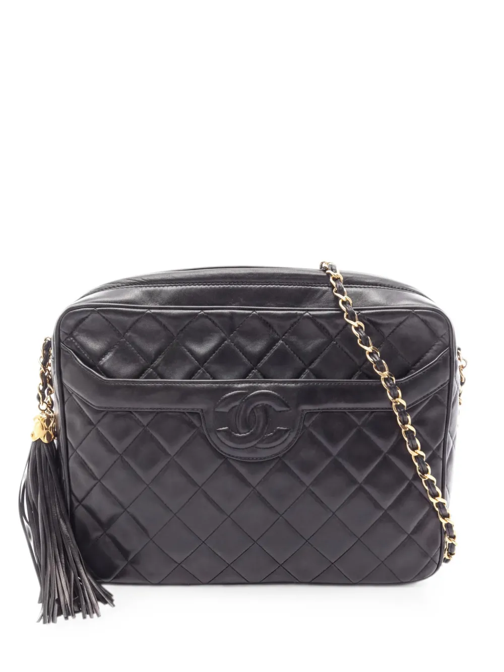 CHANEL Pre-Owned 1991-1994 diamond-quilted shoulder bag - Black