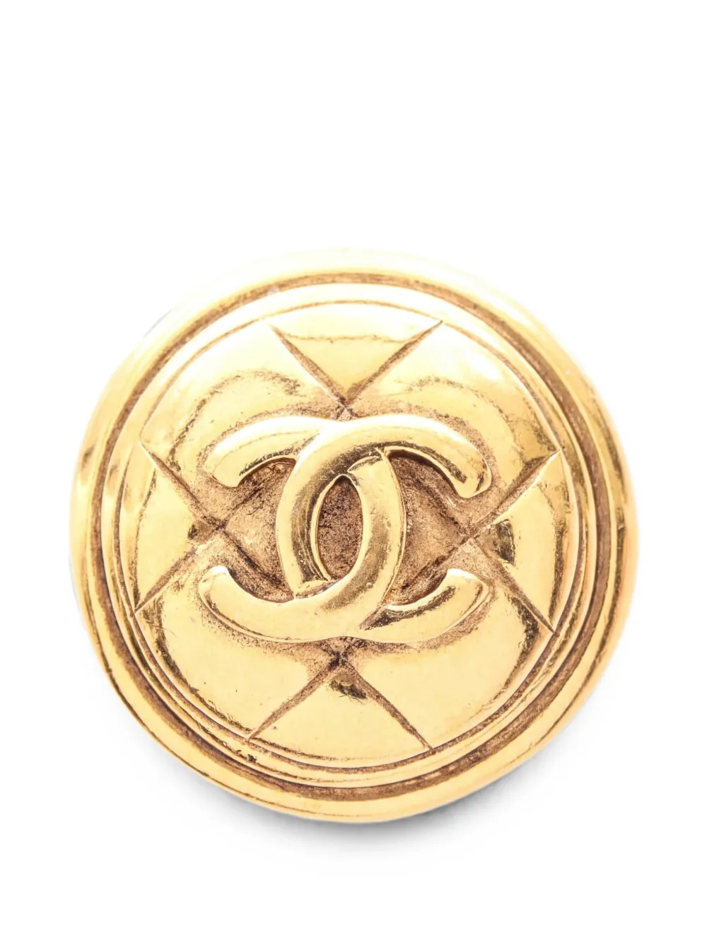CHANEL Pre-Owned Spilla Coco Mark 1986-1988 - Oro