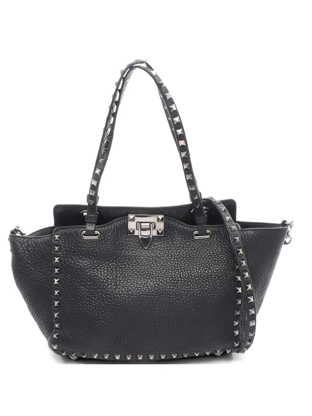 Valentino Garavani Pre-Owned 2000s Rockstud leather handbag - Nero