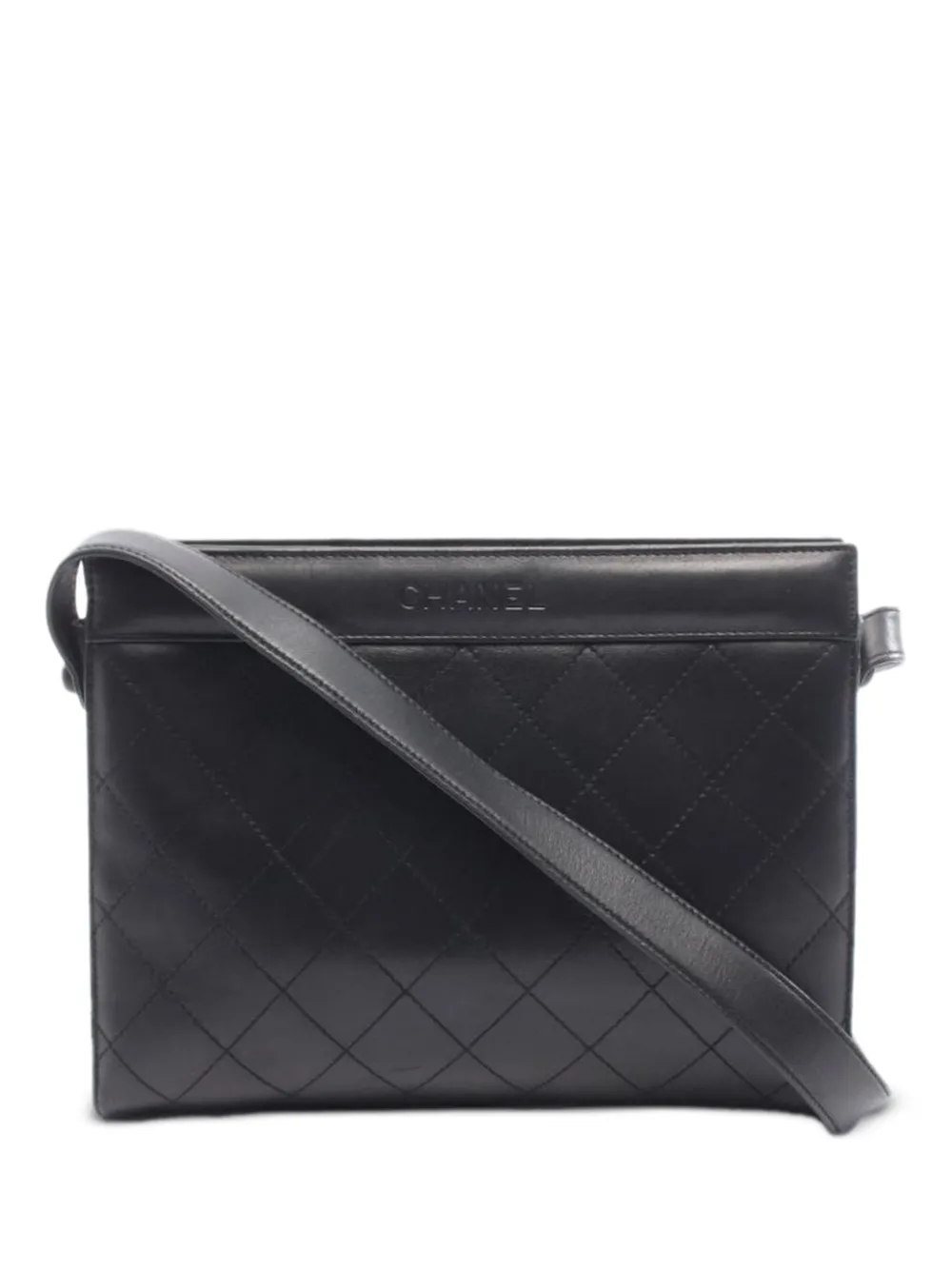 CHANEL Pre-Owned 1997-1999 diamond-quilting shoulder bag - Black