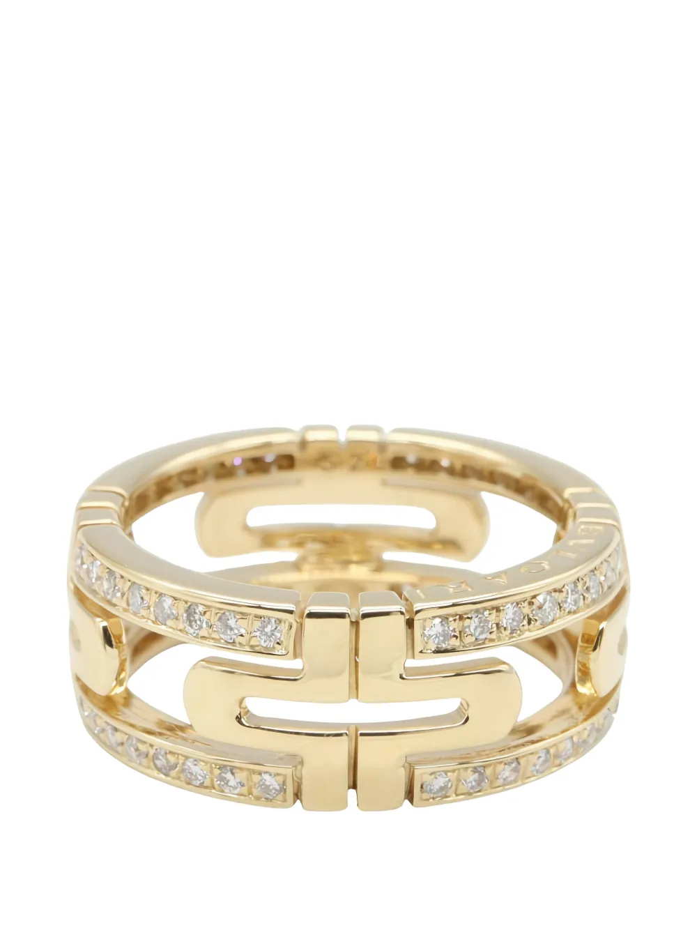 Bvlgari Pre-Owned 2010s Parentesi diamond ring - Oro
