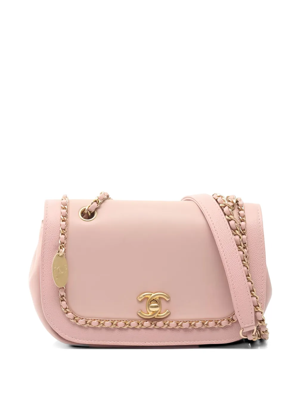 CHANEL Pre-Owned 2019 chain-around flap shoulder bag - Rosa
