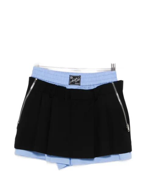 Alexander Wang layered pleated skorts