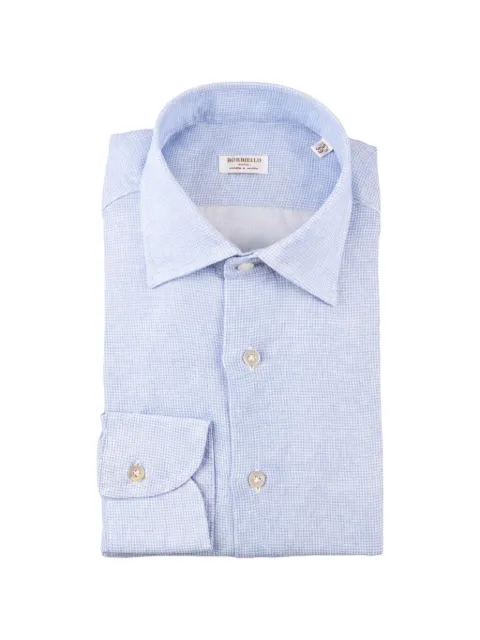 BORRIELLO NAPOLI chemise à motif pied-de-poule