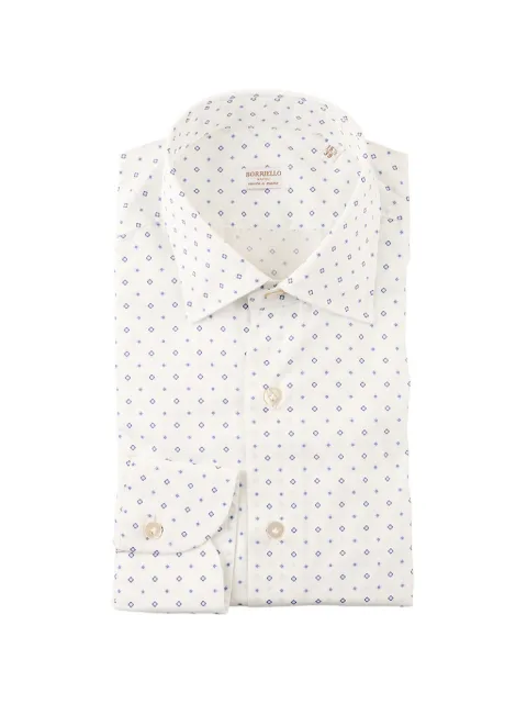 BORRIELLO NAPOLI camisa con estampado geométrico