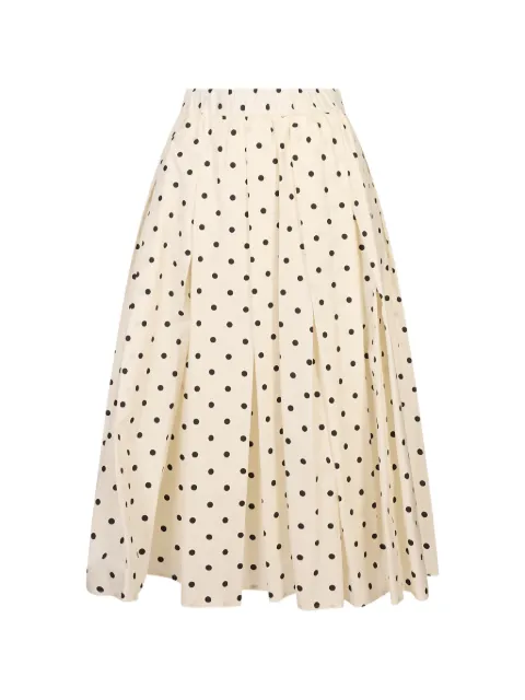 MSGM polka-dot pleated skirt