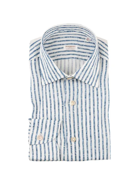 BORRIELLO NAPOLI vertical-stripe shirt