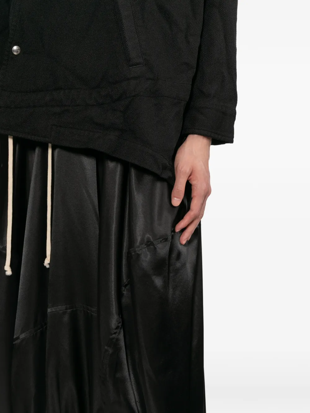 Black Comme Des Garçons サテンスカート | ブラック | FARFETCH JP