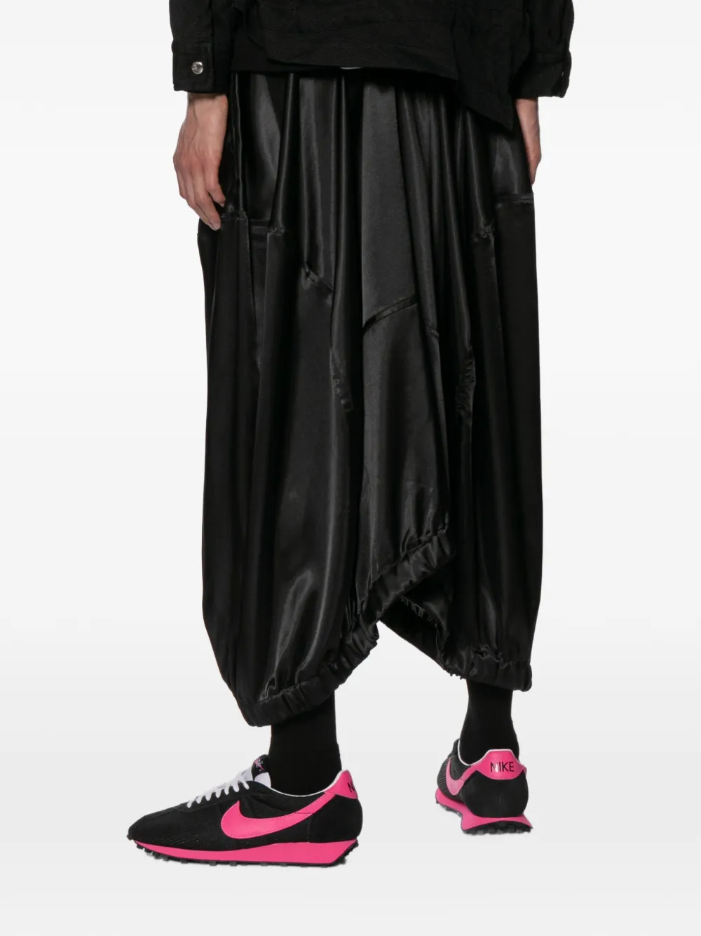 Black Comme Des Garçons サテンスカート | ブラック | FARFETCH JP
