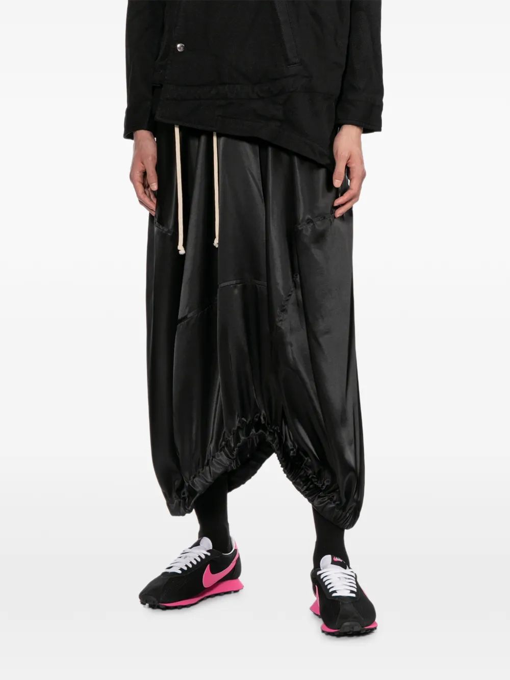 Black Comme Des Garçons Asymmetrische rok Zwart