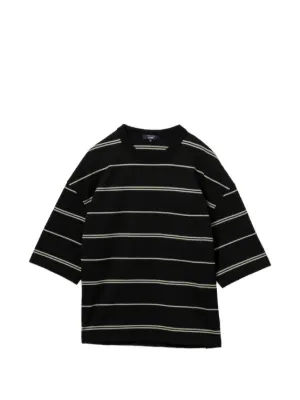 Comme Des Garçons Homme Striped T-shirt | Black | FARFETCH AO