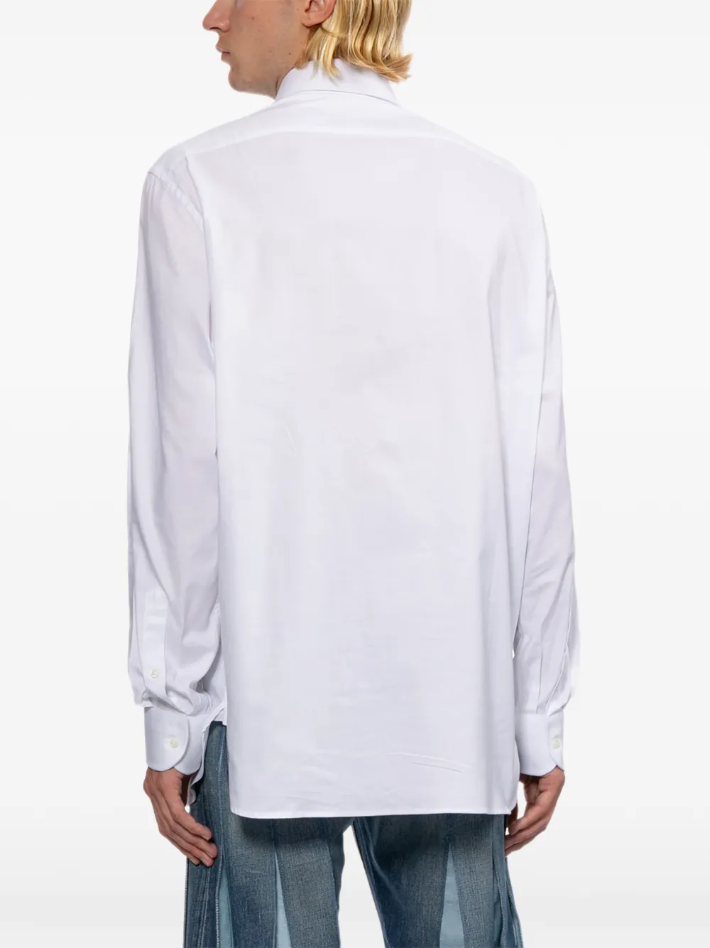Junya Watanabe MAN Overhemd met grafische print Wit