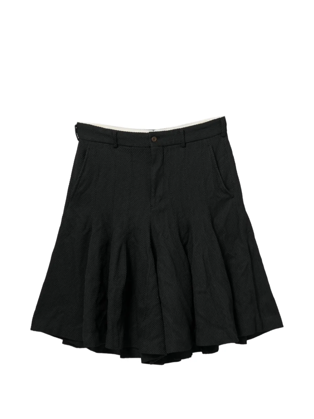 Comme des Garçons Homme Plus Bermuda con pieghe - Nero