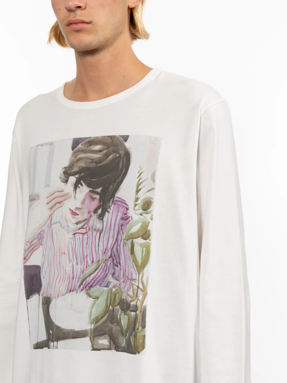 Junya Watanabe MAN x Merz b. Schwanen graphic-print long-sleeve T