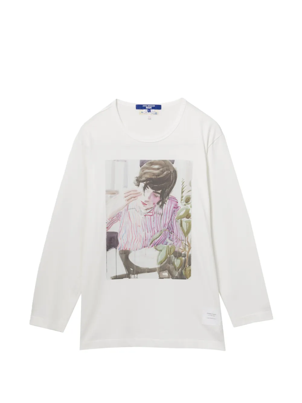 Junya Watanabe MAN x Merz b. Schwanen T-shirt con stampa grafica - Bianco