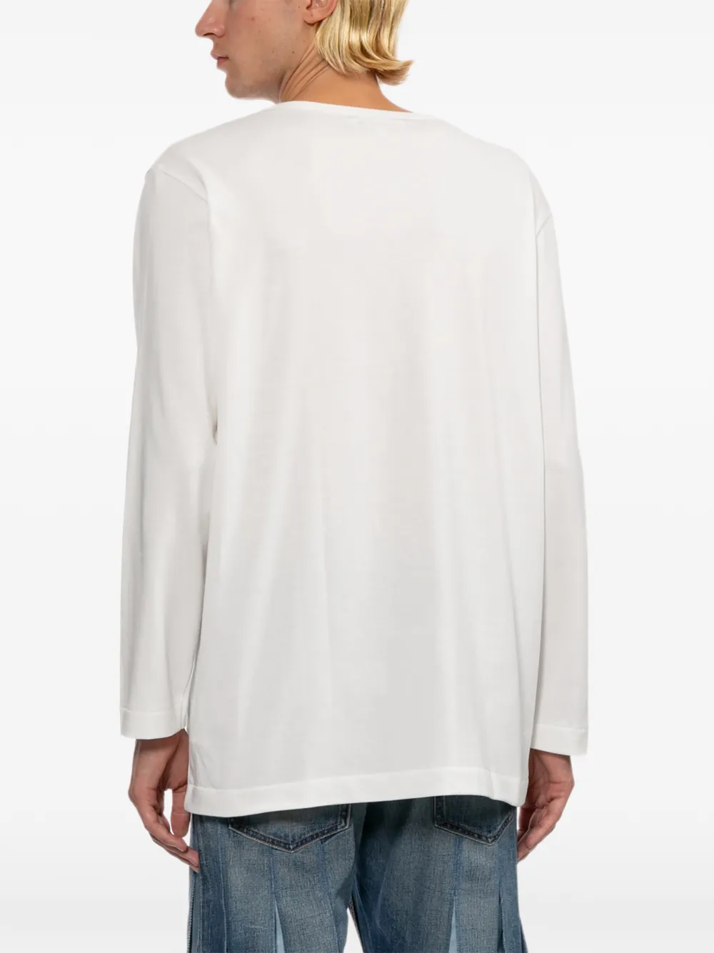 Junya Watanabe MAN x Merz b. Schwanen T-shirt met lange mouwen en print Wit