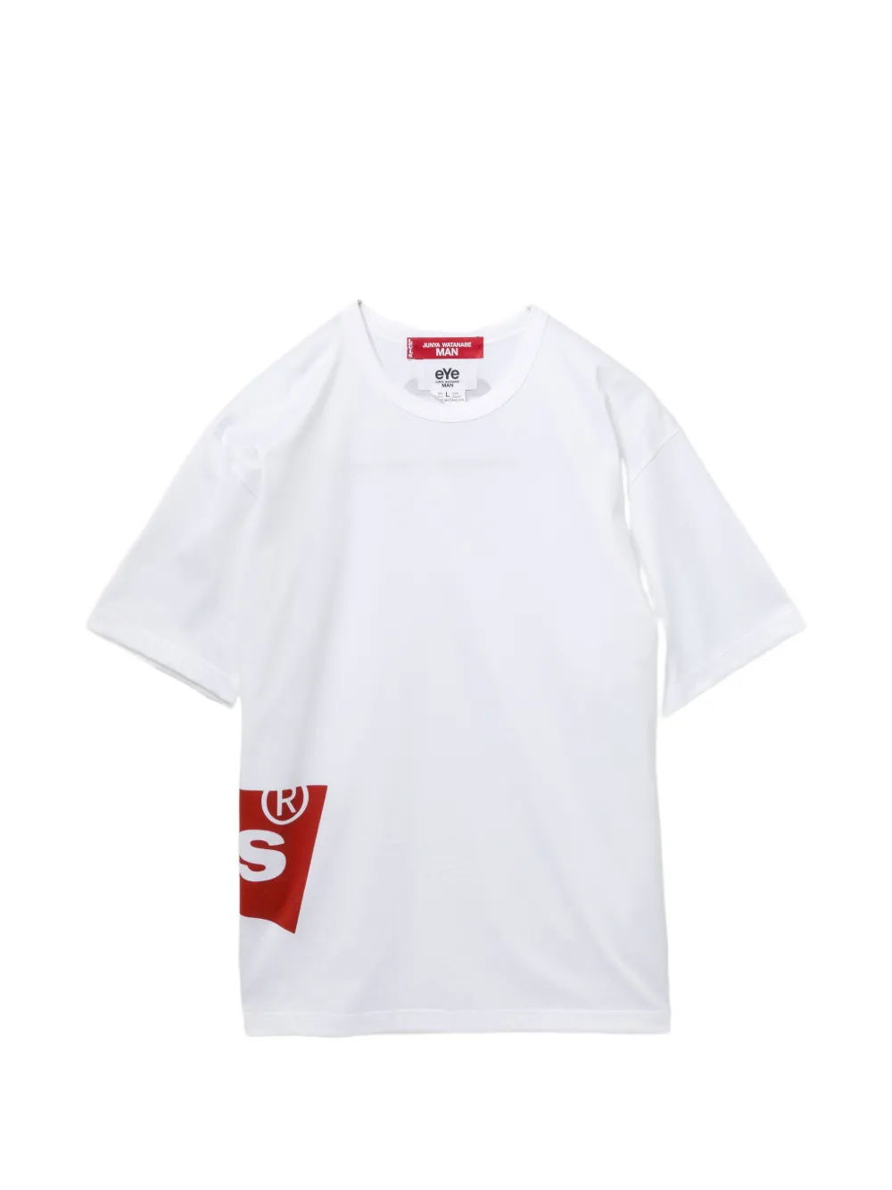 Junya Watanabe MAN x Levi's logo-print T-shirt - Toni neutri