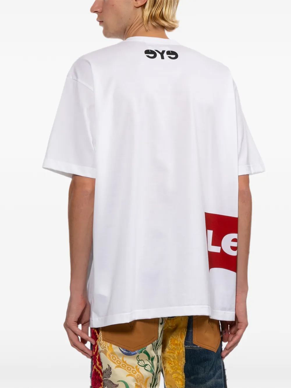 Junya Watanabe MAN x Levi's T-shirt met logoprint Beige