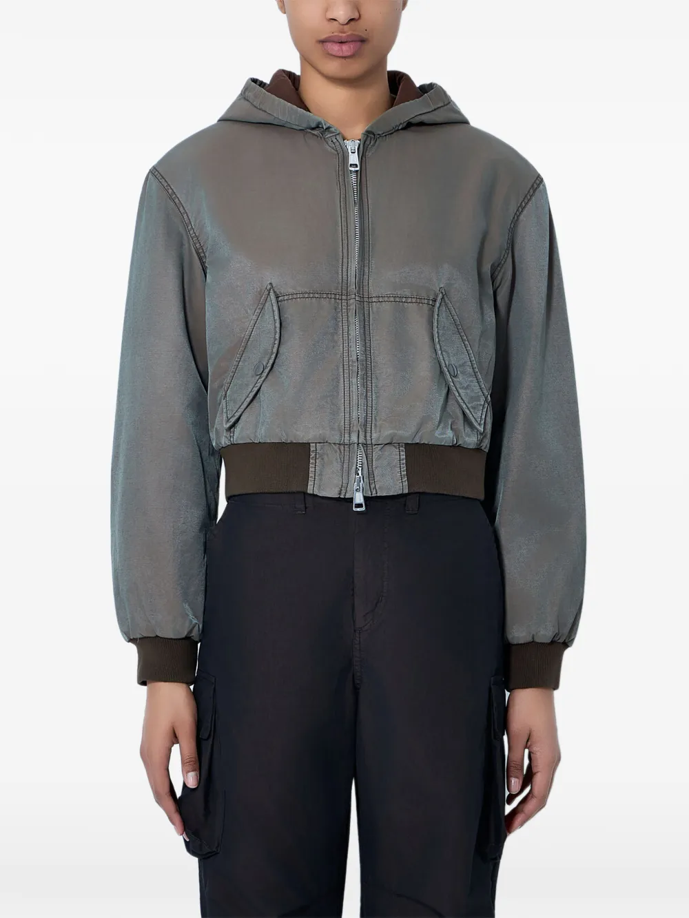 OUR LEGACY zip-up bomber jacket - Grün