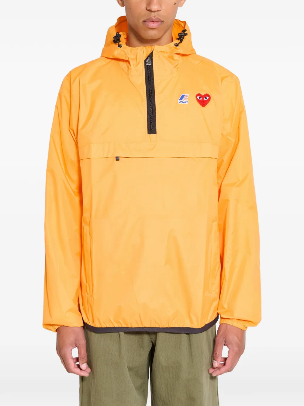 Comme Des Garçons x K-Way Play half-zip jacket - Orange