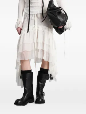 Ann Demeulemeester キュプラ　スカート ANN DEMEULEMEESTER（アンドゥムルメステール）中古・古着オンライン