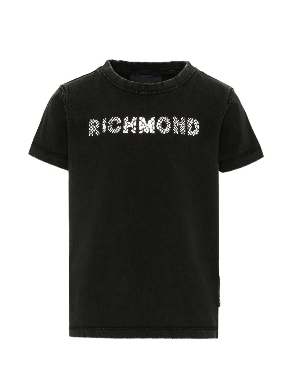 John Richmond Junior logo-print washed T-shirt - Nero