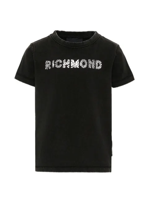John Richmond Junior logo-print washed T-shirt