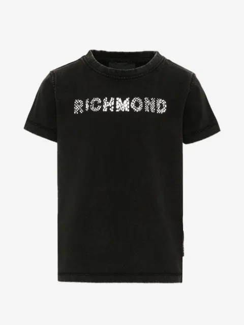 John Richmond Junior logo-print washed T-shirt