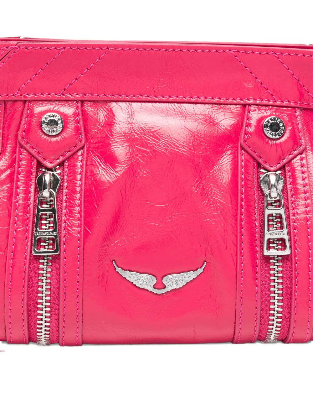 Zadig&Voltaire Sunny Mood lakleren schoudertas Roze