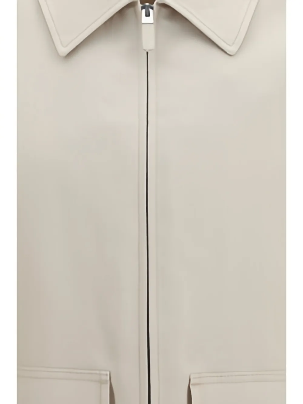 Zegna Oasi jack met klepzak en rits Beige