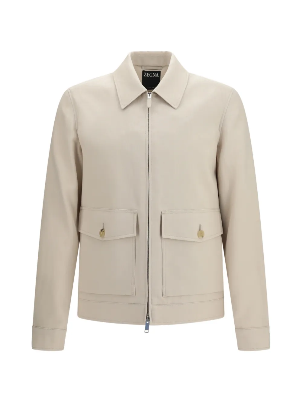 Zegna Oasi flap-pocket zip-up jacket - Toni neutri
