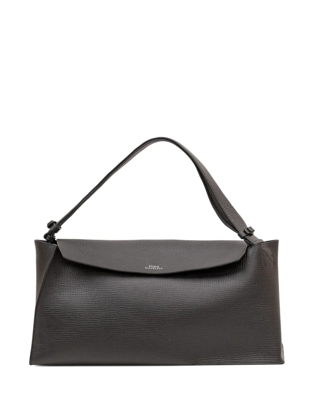 Studio Nicholson Shiboru leather shoulder bag - Black