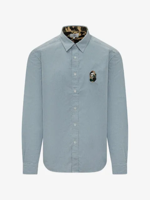 A BATHING APE® 1st camo logo-patch shirt