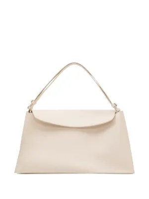 ★kinaco様★ロンシャン レザーショルダーバッグ argile アイボリー Jil Sander Large Cannolo Leather Shoulder Bag | White | FARFETCH