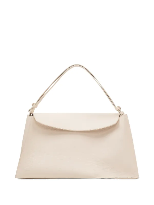 Studio Nicholson Shiboru Leather Shoulder Bag in Neutrals
