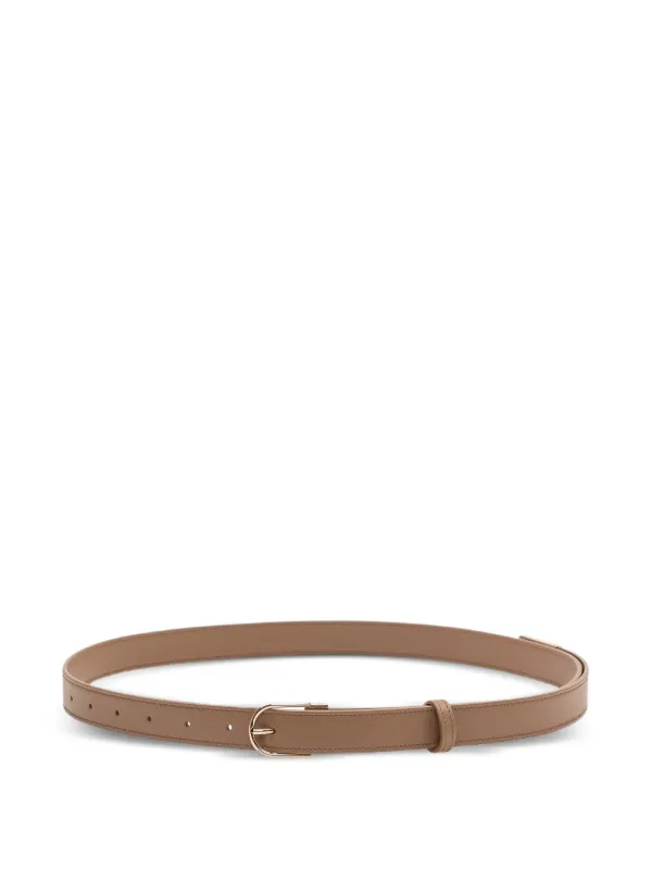 Victoria Beckham Earring Buckle Belt in Neutrals
